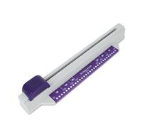 Riuulity Perforadora de 30 Orificios, Perforadora de 30 Orificios A4, Empuje Manual, Capacidad para 6 Hojas con 4 Lomos de Encuadernación, Abrazadera de Fijación Desmontable, Multiusos,