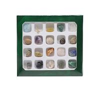 Riuulity Piedras de ágata de Cristal Natural de Tamaño Mini, Hermosa Colección de Geología para Niños y Amantes, Rocas de Muestra únicas de 12-16 Mm
