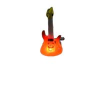 Riuulity Pin de Brosche de Guitarra Luminoso LED para el de Navidad Preferido de Fiesta, Material de Plástico, 25 Pcs (guitarra roja)