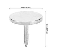 Riuulity Pin de Dibujo Decorativo Retro para Uñas de Tapicería Antigua, 100 Uds., Amarillo para Accesorios de Muebles (Diámetro 9MM*longitud total 8MM)