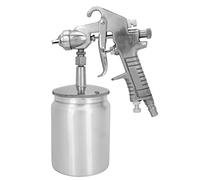 Riuulity Pistola de Pintura Cerámica de Acero Inoxidable con Tapa de Latón, Diámetro de Boquilla de 1,5 Mm, para Soplado de Esmalte y Coloración de Moldes