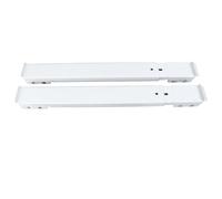 Riuulity Plataforma Rodante para Lavadora de Movimiento Suave, 2 Piezas Rodillo Móvil Hierro Extensible Blanco 16 Ruedas Rodamiento de Carga Alta de bajo Ruido con Cerraduras de Seguridad, Mejora la