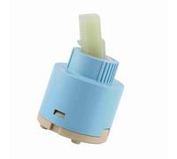 Riuulity Práctica Válvula de Grifo de Control Interno de Grifo de Cartucho de Disco de Cerámica de 35/40 Mm para Grifos con Fugas, Azul, 1,4 * 0,7" (35 Mm), Esencial para Mejoras en el Hogar (40