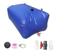 Riuulity Protector Solar Vejiga de Almacenamiento de Agua de Gran Capacidad Plegable 400L/105.67gal Tanque de Agua Resistente Al Envejecimiento para Acampar Emergencia PVC Engrosado (110L)