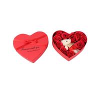 Riuulity Ramo de Rosas de Regalo con Forma de Corazón, Rosas de Nutritivas y Relajantes, Ideales para Regalo de Cumpleaños y Aniversario, Uso Versátil para Oficina Sala de Estar, Juego de 10 Piezas