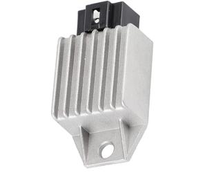 Riuulity Rectificador Regulador de Voltaje de 12 V para Motocicleta con Enchufe de 4 Pines, Estabilizador de Corriente Eficiente para una Fácil Instalación, Adecuado para Varias Motos