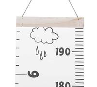 Riuulity Regla de Medida de para Niños con Dibujos Animados Preciosa Regla de para Colgar en la Pared para Decoración del Hogar para Niños y Adultos Madera y Lona 78,7 Pulgadas (A)