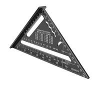 Riuulity Regla de Velocidad Regla de ángulo Recto de Metal de 7 "para Diseñadores, Ingenieros, Herramienta de Medición Precisa y Duradera