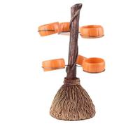 Riuulity Rejilla para Refrigerios con Encantadora Decoración de Calabaza de Halloween y Escoba de Bruja, Perfecta para Servir Golosinas a Sus Invitados (#3)