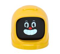 Riuulity Robot de Decoración del Salpicadero del Coche de Expresión Emocional con Función de Voz para una Interacción Mejorada en Casa o en la Carretera Batería de 900 MAh (Yellow)