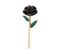 Riuulity Rosa Bañada en Oro, Elegante Adorno de Papel de Aluminio de 24k, Regalo de Flor de Amor para su Día de San Valentín, Navidad, Decoración del Hogar de Acción de Gracias