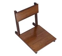 Riuulity "Silla Ergonómica con Ventana salediza Silla Phyllostachys Pubescens con Respaldo Inclinable Suavemente Pulido para un Ambiente Relajante (Color Nuez)