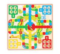 Riuulity Smooth Wooden Publishing Juego de Ajedrez de Damas Chinas para Mejorar la Coordinación Ojo-Mano y Las Habilidades Sociales, Juego de Ajedrez y Damas de Vuelo 2 en 1 para Niños Adultos