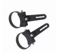 Riuulity Soporte de Abrazadera de Tubo de Aluminio para Barras de Luz LED de Barra Parachoques con Almohadillas de Esponja para Evitar Daños en la Pintura del Coche (2,5 pulgadas)