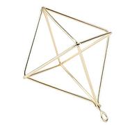 Riuulity Soporte de Flores Colgante Adorable Soporte para Plantas Doradas, Forma Sorprendente de Exhibir Plantas de Aire para Sala de Estar, Hotel (Gold)