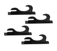 Riuulity Soporte Estable para Espada de Montaje en Pared de 2 Niveles, Soporte Acrílico, Opciones de Visualización Versátiles, Ideal para Espadas Samuráis Cortas, 16,5x7cm (Black)