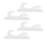 Riuulity Soporte Estable para Espada de Montaje en Pared de 2 Niveles, Soporte Acrílico, Opciones de Visualización Versátiles, Ideal para Espadas Samuráis Cortas, 16,5x7cm (Transparente)