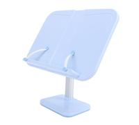Riuulity Soporte para Libros Ajustable con Clips de Página, Soporte de Lectura para Niños con Ajuste de Múltiples ángulos para Libros Ilustrados y de Cuentos (Blue)