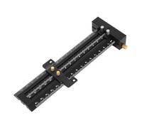 Riuulity T CUADRO Línea Dibujo de Aleación Lineal Aleación de Bloque de Borde de Bloqueo para Carpintería para Carpintería, Escamas Transparentes, Ideal para Arquitectos e Ingenieros (BLACK)