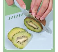 Riuulity Tabla de Cortar de Plástico para Uso General, Segura, Saludable, Antideslizante, Ligera, Portátil, Suministros de Cocina, Diseño de Agujero Colgante (BLUE)