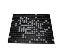Riuulity Tablero de Matemáticas Braille, Herramienta de Aprendizaje de 100 Cubos de Líneas Táctiles de Puntos Elevados