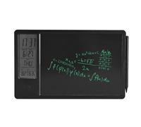 Riuulity Tableta de Escritura LCD, Tablero de Garabato Recargable Portátil para Oficina, Negocio, Hogar, Bloc de Dibujo Electrónico de 10 Pulgadas con Calendario de Reloj Digital (Black)