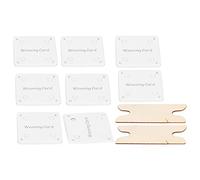 Riuulity Tarjetas de Tejido para Tabletas Herramientas de Telar Portátiles Hechas a Mano con Bolsa de Tela Lanzadera para Creaciones de Banda Estrecha Mientras Viaja