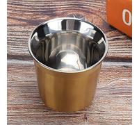 Riuulity Taza de café Ergonómica de Acero Inoxidable para Bebidas Frías y Calientes, Ideal para Actividades en el Hogar y Al Aire Libre (Titanio)