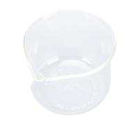 Riuulity Taza de Concentración de café de 100ml, Jarra para Espumar Leche de Vidrio de Borosilicato Alto con Taza Medidora a Escala, Boca en Forma de V