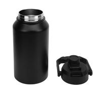 Riuulity Tecnología Avanzada de Triple Aislamiento Botella de Acero Inoxidable Botella Eléctrica Bolier Hot Cold 3L para Caminar para Acampar Gym de Deportes (Black)