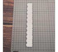 Riuulity Troquel de Corte de Acero Al Carbono para Manualidades, Versátil, para Manualidades, Creación de Formas únicas, Regla Artesanal para Plantillas, Líneas de Dibujo y Bordes Irregulares, 1