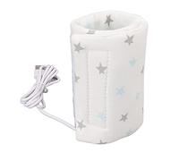Riuulity USB -Baby Bottle Warmer -Premium Temperatura de Tela Tejida de Temperatura Constante para Alimentación Simple (En forma de estrella)