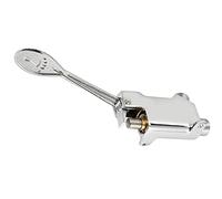 Riuulity Válvula de Grifo con Pedal Cromada Duradera, Fácil Control para Laboratorio Hospitalario, Material 100% Latón, Presión de Agua de 8 Mpa, 19,1 Oz