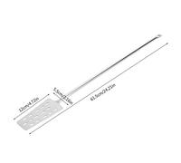 Riuulity Varilla para Vino de Acero Inoxidable de Moda para Alimentos Fritos, 24,61 "de Largo, Cuadrado Plateado (cuadrado)