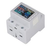 Riuulity Voltméter Amperemeter Watt Frecuencia Medición de Rendimiento AC Digital 63A Establecimiento de Energía de Energía de para Medir el Consumo de, Esencial para las Instalaciones Comerciales