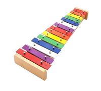 Riuulity Xilófono Colorido de 15 Notas para Niños Pequeños Educación Musical Temprana con Teclas de Metal Duraderas Diseño Liviano