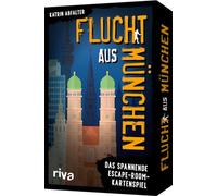 RIVA Flucht aus Munich: Das emocionante Escape-Room-Kartenspiel. Tolles Regalo für Fans Von Escape Room, Rätsel, Krimi, True Crime. Zum Geburtstag, Weihnachten, Spieleabend. AB 12 Jahren