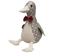 Riva Home JACDUCK/DST/MUL Riva Paoletti Jacquard Duck Doorstop - Peso Pesado de Arena de Llenado - 100% Polyester - 21 x 13 x 28 cm (8" x 5" x 11" Pulgadas) -Diseñado En El Reino Unido, poliéster, Multicolor
