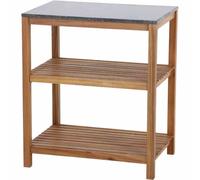 Riva Outdoor-Kitchen Küchenmodul Gartenküche Sección Media Abierto Acacia Con