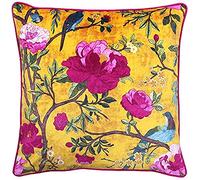 Paoletti Funda de cojín, Poliéster, Amarillo, 50 x 50 cm