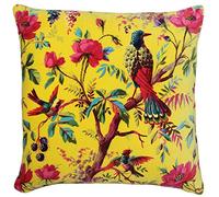 Paoletti Riva Paradise - Funda de cojín Cuadrada Colorida, algodón, Amarillo, 50 x 50cm