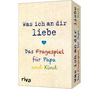 riva Verlag Was ich an dir liebe - Das Fragespiel für Papa und Kin (Tapa blanda)