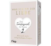 Was ich an Dir Liebe - Das Fragespiel für Paare 2: Mit ni Mehr tiefgründigen Fragen. Das Original. Tolles Regalo zu Valentinstag, Hochzeit, Jahrestag