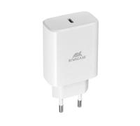 RIVACASE 30W USB C Cargador USB C Fuente de alimentación PD USB-C Adaptador de Carga, Blanco
