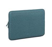 RIVACASE Eco - Funda para Ordenador portátil de 13,3 a 14 Pulgadas, 34,5 x 24 x 3 cm, para Hombre y Mujer, Resistente al Agua, Funda para MacBook, Funda para Ordenador de Trabajo, Viaje