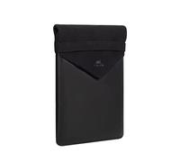 Rivacase Funda para portátil 8503 Cardiff – 14 pulgadas piel sintética, lona 100% algodón, negro