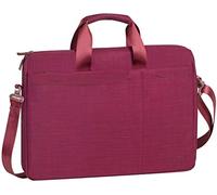 Rivacase - Funda para portátiles de hasta 15,6" diseño moderno, mucho espacio y gran comodidad, rojo