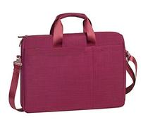 Rivacase - Funda para portátiles de hasta 15,6" diseño moderno, mucho espacio y gran comodidad, rojo