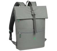 Rivacase Mochila para PC 15.6" Gremio 15L Impermeable con 3 Compartimentos, Gris