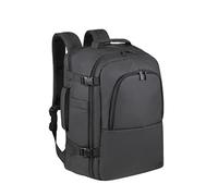 RivaCase® Mochila para portátil unisex Black Eco, Negro, 17,3"